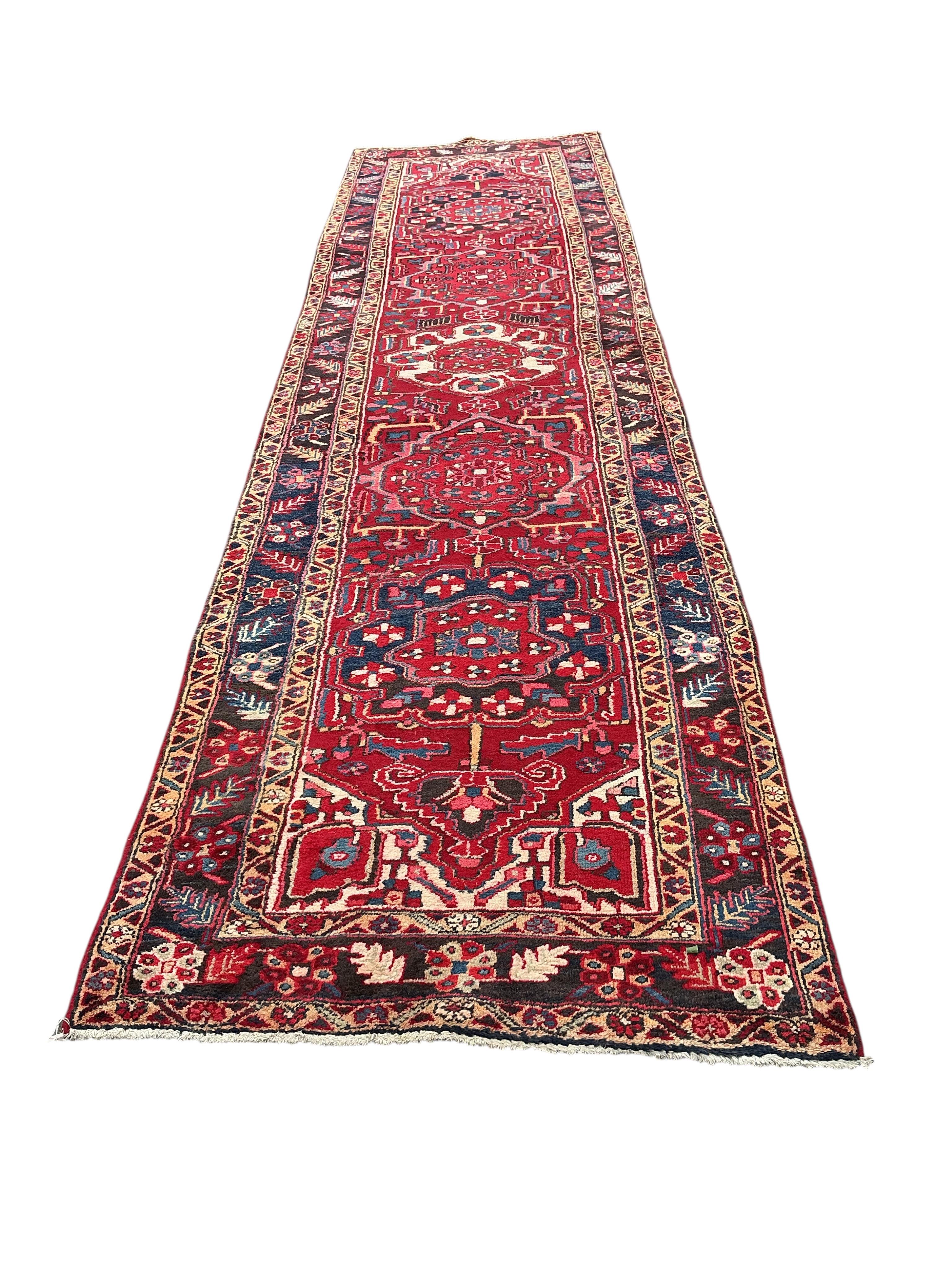 A modern Heriz runner, 460 x 115cm